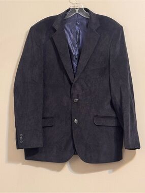 Roma‎ Renato Masselli Men's Navy Corduroy Blazer Sport Coat 42R